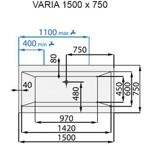 Varia - Vana oboustranná 1500x750mm