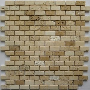 Mozaika Travertin kamenná béžová 30,5x28,5