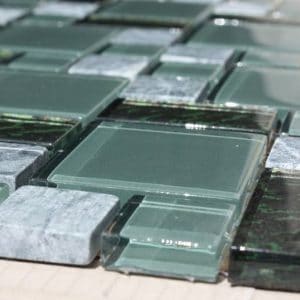 Mozaika Zelnená kámen sklo Multix8