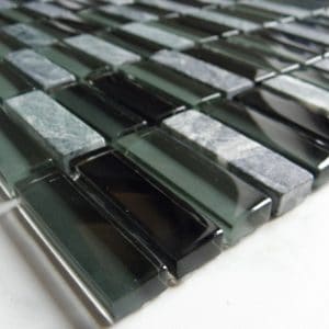 Mozaika zelená kámen sklo 30,9x30,3