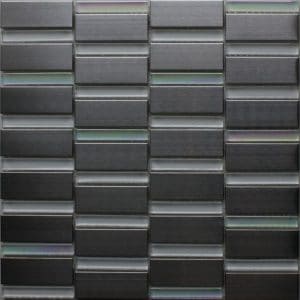 Mozaika Černá sklo-metal 28,5x31