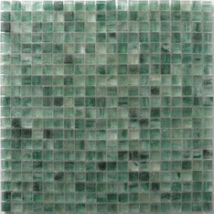 Mozaika skleněná zelená mix 32,7x32,7cm