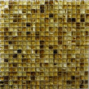 Mozaika skleněná žlutá mix 32,7x32,7cm
