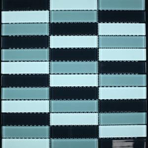 Mozaika Šedý mix skleněná 30,4x32,2cm