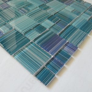 Mozaika Modrá sklo 30x30