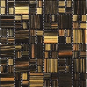 Mozaika Černohnědá sklo 30x30
