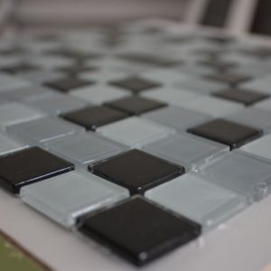 Mozaika Černo-šedá sklo 29,7x29,7