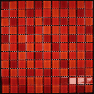 Mozaika Oranžovo-červená sklo 29,7x29,7