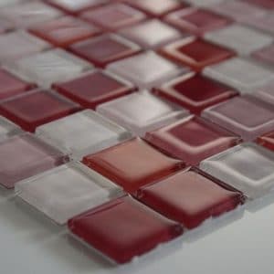Mozaika Růžový mix sklo 29,7x29,7