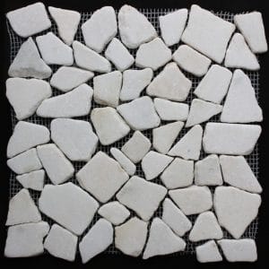 Mozaika kamenná bílá 31x31
