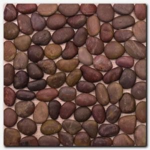 Mozaika kamenná oblázek velký hnědý 30x30