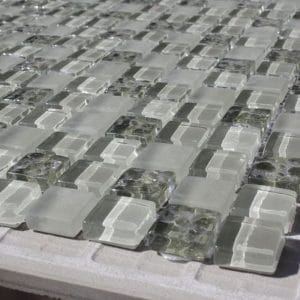 Mozaika Šedá skleněná 30,5x30,5mm