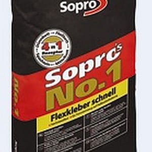 Sopro - No.1 404 rychletvrdnoucí malta pro pokládání ker. obkladů a dlažeb, 25kg